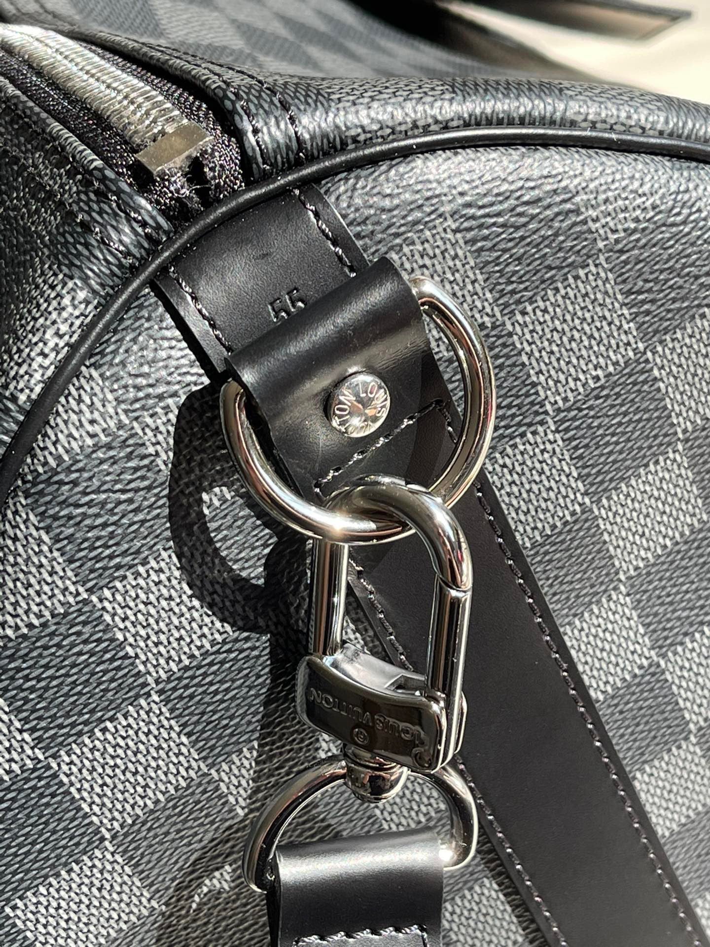 Damier Graphite Canvas Keepall Bandoulière 55