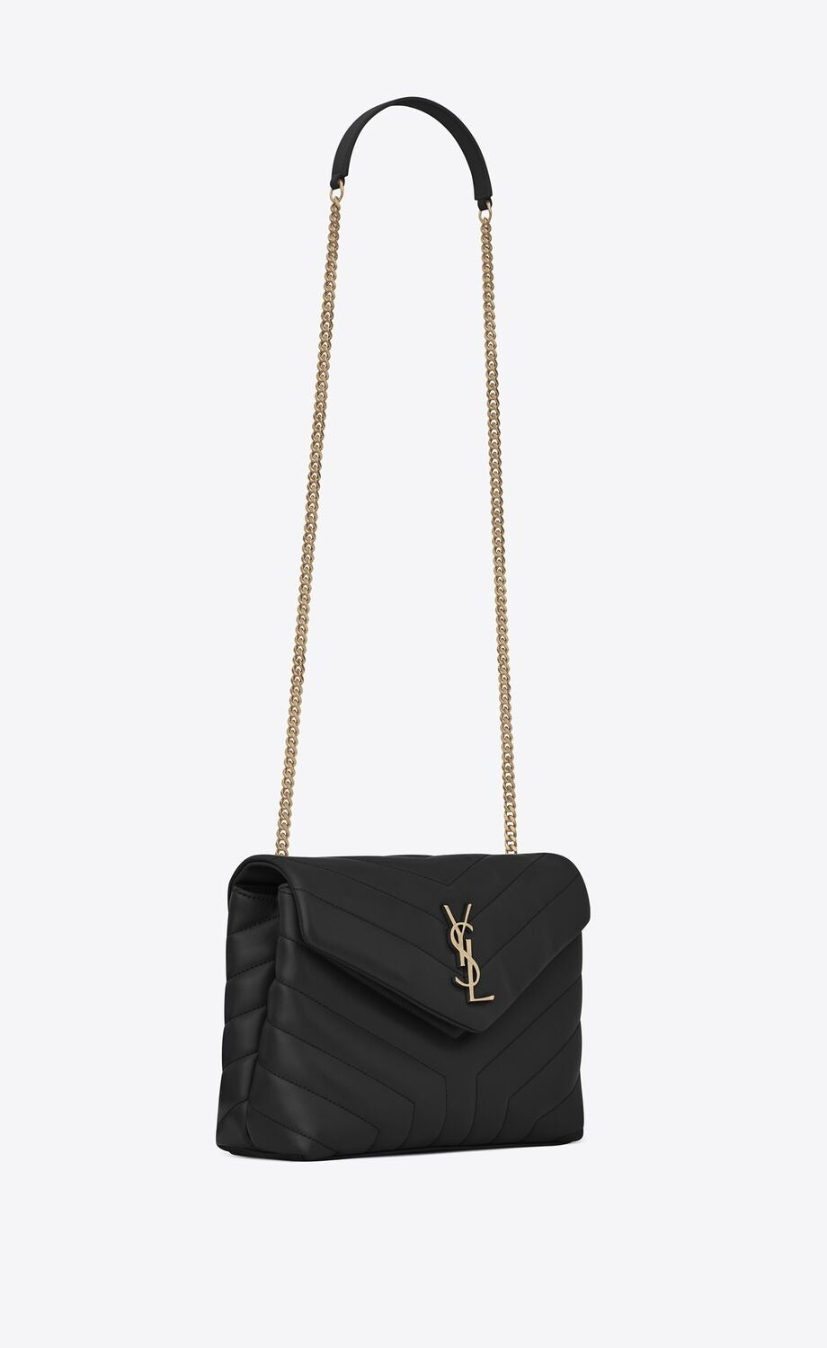 Loulou Small Chain Bag In Quilted "Y" Leather
