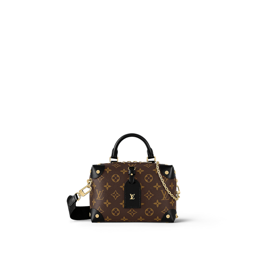 Black Monogram Petite Malle Souple Bag