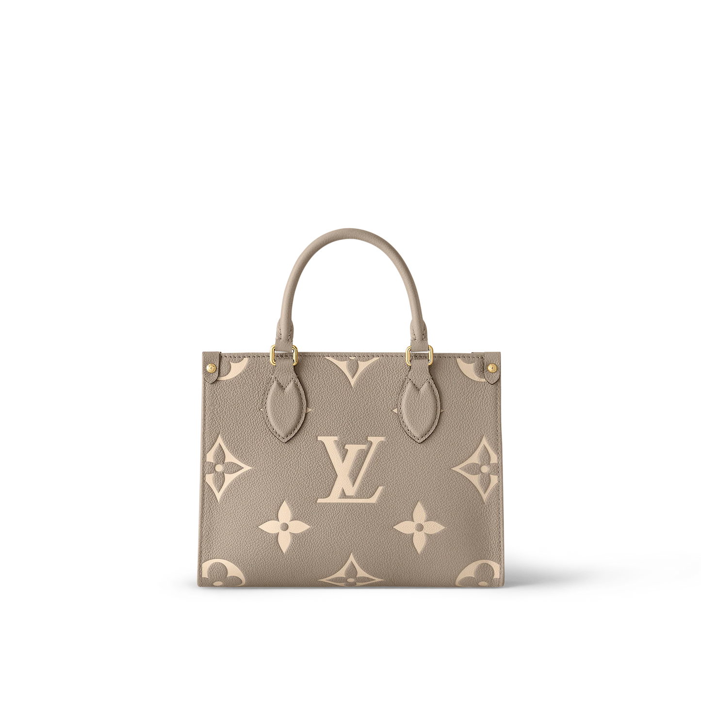 Cream Bicolour Monogram Empreinte Leather Onthego PM Tote Bag - Leathe –  Luxe Tas